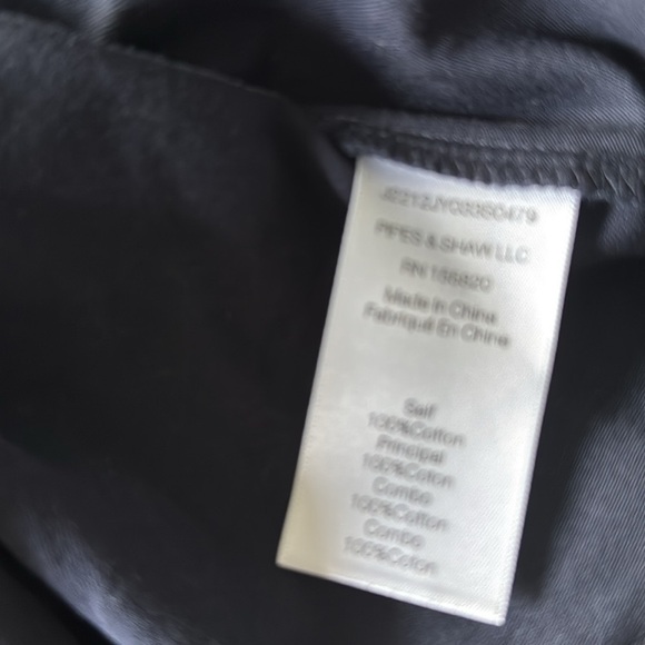 Veronica Beard‎ cotton ruffled tee navy L - Picture 7 of 7